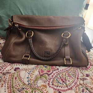 Dooney & Bourke Dark Brown Leather Satchel
